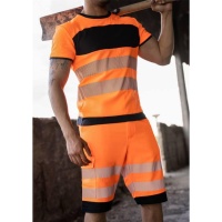 Korntex® EOSST - Hi-Vis Shorts mit schwarzen Partien -