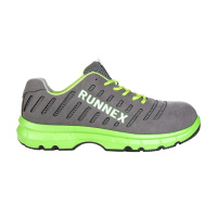 RUNNEX® S1P ESD-Sicherheitshalbschuhe FlexStar Grau/Grün