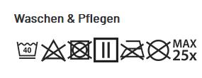 Wasch & Pflegehinweis Portwest H442